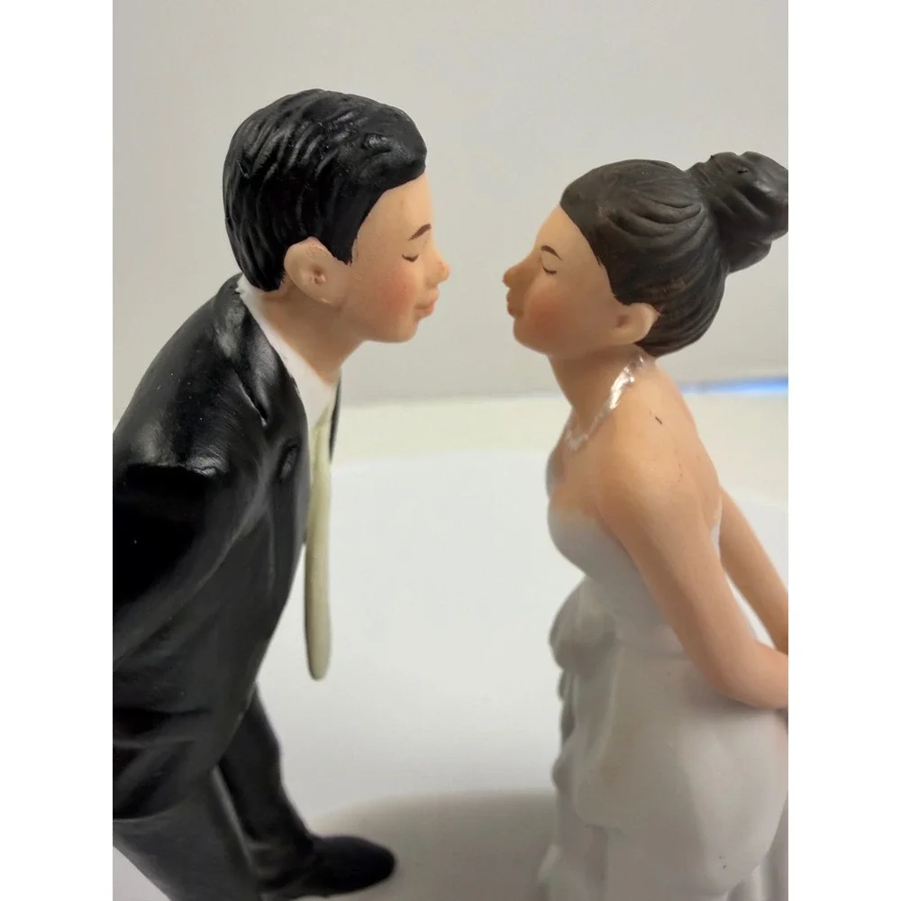 Weddingstar Ball and Chain Funny Wedding Cake Topper Porcelain Figurine Rare